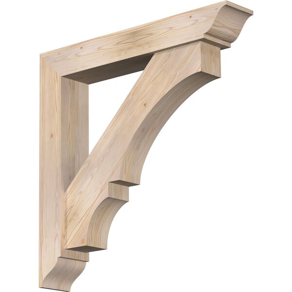 Ekena Millwork Balboa Traditional Smooth Bracket w/ Offset Brace, Douglas Fir, 7 1/2"W x 44"D x 44"H BKT0806X44X44BOA01SDF - main